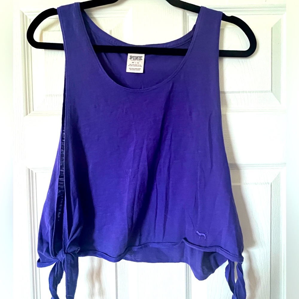 XS PINK by Victoria’s Secret - purple loose fit tank top good used condition